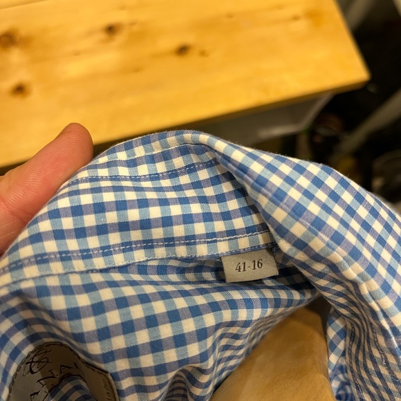 Italian made Blue Canali dress shirt, exceptional tailoring and vintage quality - Picture 4 of 5